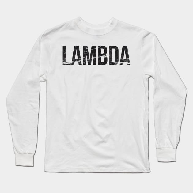 Marble Lambda Long Sleeve T-Shirt by lolosenese